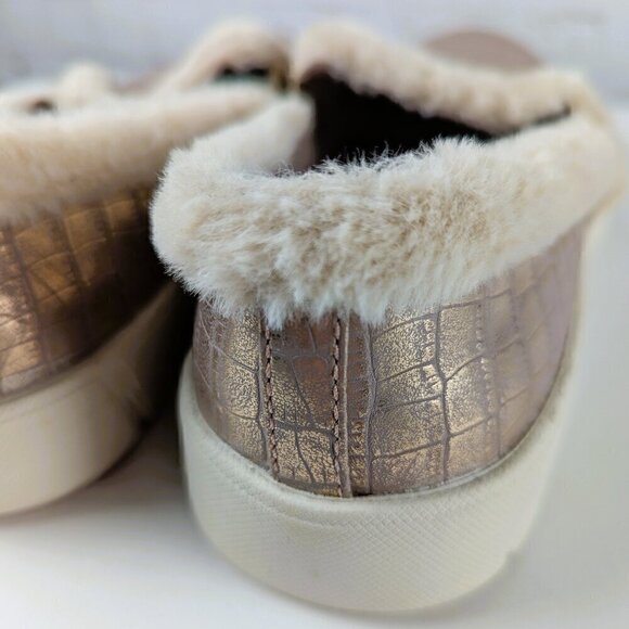 Baretraps Becky Rose Gold Furry Slip-On 9.5 - Picture 7 of 10